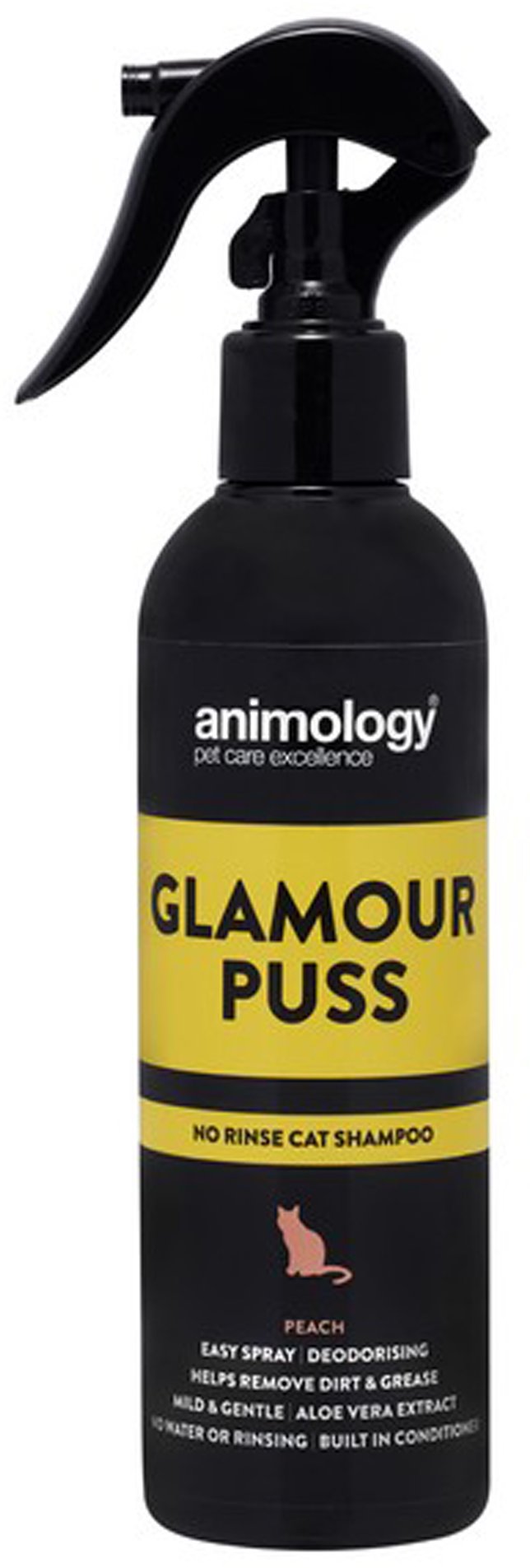 Animology Glamour Puss No Rinse Cat Shampoo Peach 250ml Willowbrook Nursery and Garden Centre