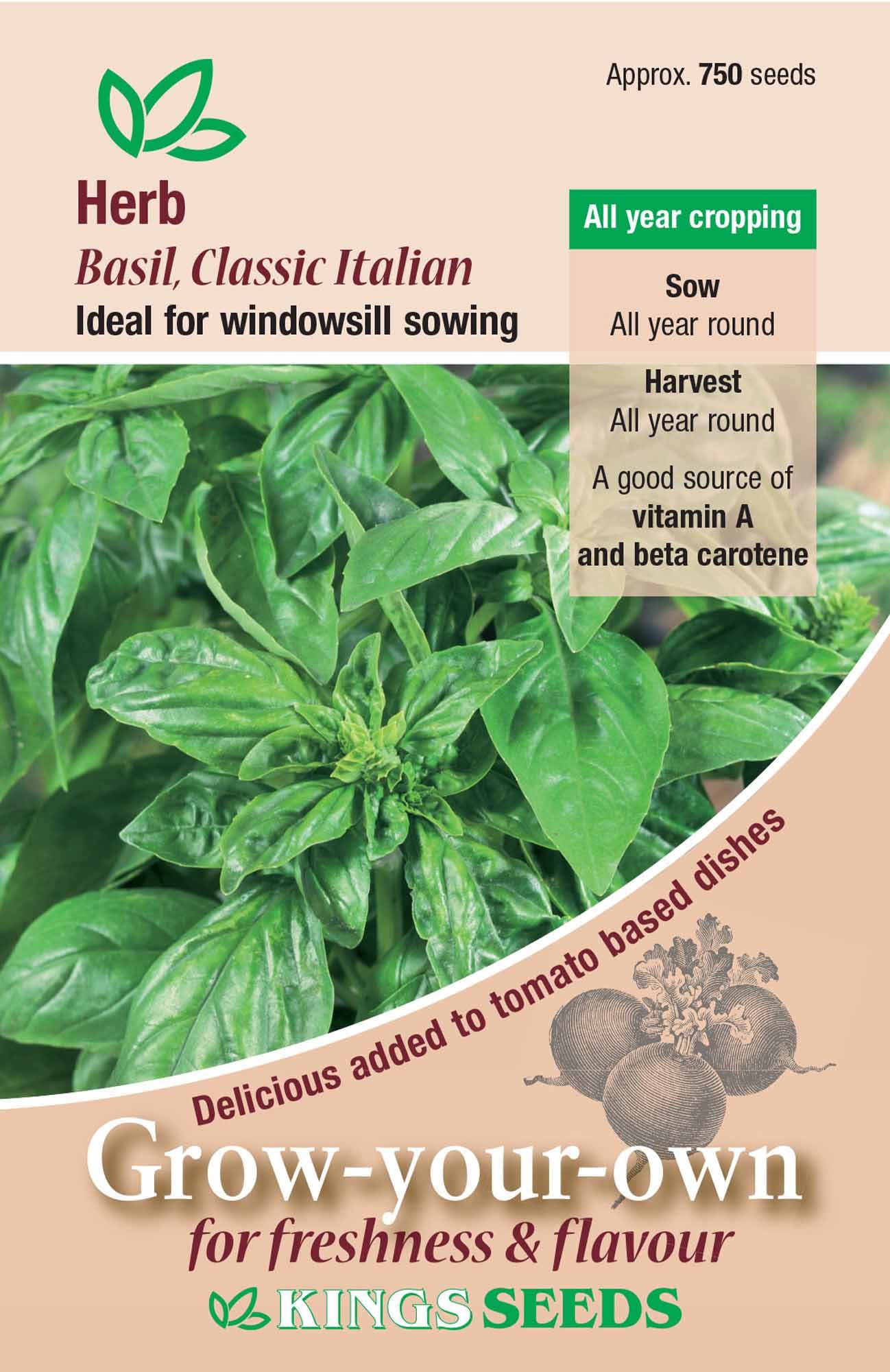 Suffolk Herbs Basil Classic Italian Willowbrook Nursery and