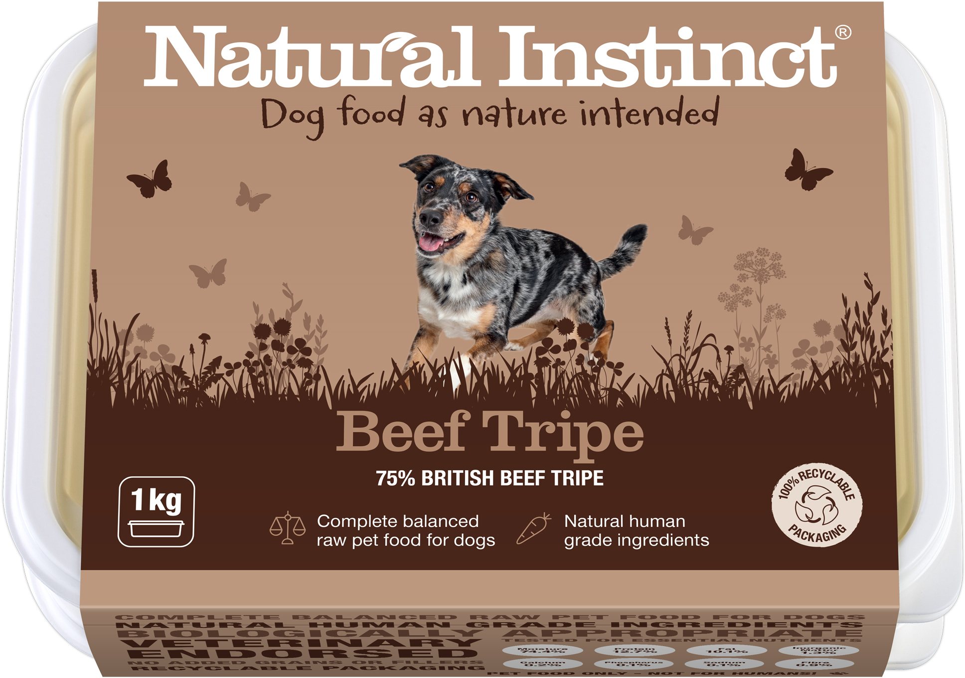 Natural Instinct NATURAL INSTINCTS NATURAL Beef Tripe 1kg