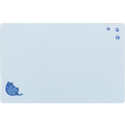 TRIXIE Place mat fat cat/Paws, 44 ? 28 cm, grey TRIXIE Place mat fat cat/Paws, 44 ? 28 cm, grey