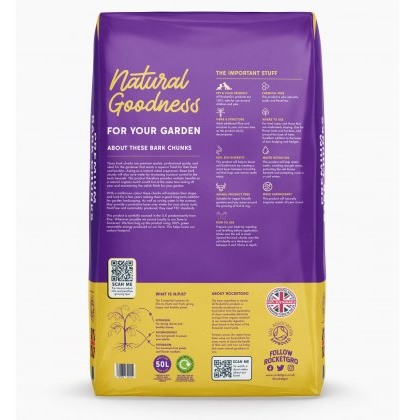 ROCKETGRO Premium Bark Chunks 50L ROCKETGRO Premium Bark Chunks 50L