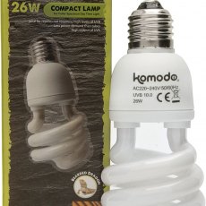 KOMODO Compact Lamp UVB 10% ES 26W KOMODO Compact Lamp UVB 10% ES 26W