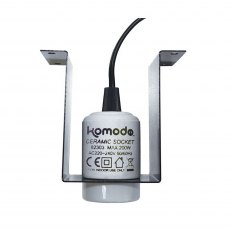KOMODO Ceramic ES Lamp Fixture & Mounting Bracket KOMODO Ceramic ES Lamp Fixture & Mounting Bracket