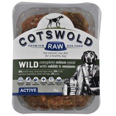 COTSWOLD Wild - Rabbit and Venison Mince - 80/20 Active - 1kg COTSWOLD Wild - Rabbit and Venison Mince - 80/20 Active - 1kg