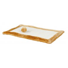 TRIXIE Scratching mat, sisal rug/plush, 55 × 35 cm, natural/brown TRIXIE Scratching mat, sisal rug/plush, 55 × 35 cm, natural/brown