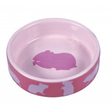 TRIXIE Ceramic bowl, hamster motif, 80 ml/ø 8 cm TRIXIE Ceramic bowl, hamster motif, 80 ml/ø 8 cm