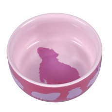 TRIXIE Ceramic bowl with motif, guinea pigs, 250 ml/ø 11 cm TRIXIE Ceramic bowl with motif, guinea pigs, 250 ml/ø 11 cm