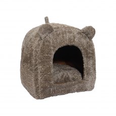 Brown Teddy Bear Cat Bed Brown Teddy Bear Cat Bed