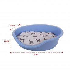 ECO LINE Plastic Pet Bed 60 Slate Blue ECO LINE Plastic Pet Bed 60 Slate Blue