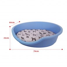 ECO LINE Plastic Pet Bed 80 Slate Blue ECO LINE Plastic Pet Bed 80 Slate Blue