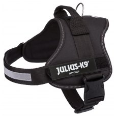 Julius-K9® Powerharness, S/Mini: 51–67 cm/28 mm, black Julius-K9® Powerharness, S/Mini: 51–67 cm/28 mm, black
