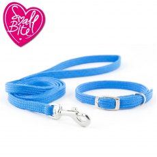 ANCOL Small Bite Softweave Collar Lead Set Blue ANCOL Small Bite Softweave Collar Lead Set Blue