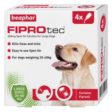 BEAPHAR FIPROtec® Spot-On for Large Dogs x4 BEAPHAR FIPROtec® Spot-On for Large Dogs x4