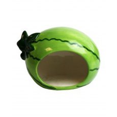 HAPPY PET Small Animal Ceramic Hideout - Watermelon HAPPY PET Small Animal Ceramic Hideout - Watermelon