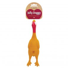 JOLLY DOGGY Squeaky Latex Chicken   42cm JOLLY DOGGY Squeaky Latex Chicken   42cm