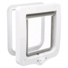 TRIXIE 2-Way cat flap, 20 × 22 cm, white TRIXIE 2-Way cat flap, 20 × 22 cm, white
