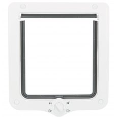 TRIXIE 4-Way cat flap XXL, with tunnel, 24 × 28 cm, white TRIXIE 4-Way cat flap XXL, with tunnel, 24 × 28 cm, white