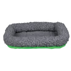 TRIXIE Cuddly bed for small animals, 30 × 22 cm, grey/green TRIXIE Cuddly bed for small animals, 30 × 22 cm, grey/green