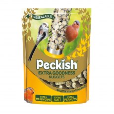 PECKISH Extra Goodness Seed and Mealworm Suet Nuggets 1kg PECKISH Extra Goodness Seed and Mealworm Suet Nuggets 1kg
