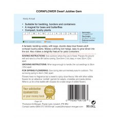 Cornflower Dwarf Jubilee Gem Cornflower Dwarf Jubilee Gem