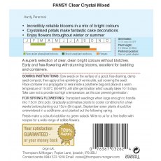 Pansy Clear Crystal Mixed Pansy Clear Crystal Mixed