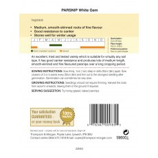 Parsnip White Gem Parsnip White Gem