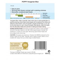 Poppy Hungarian Blue Poppy Hungarian Blue