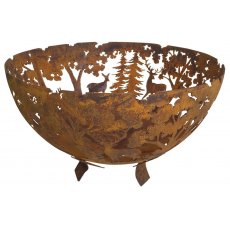 Fire Bowl Laser Cut Woodland Fire Bowl Laser Cut Woodland