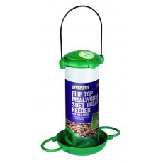 GARDMAN Flip Top Suet Treat and Mealworm Feeder GARDMAN Flip Top Suet Treat and Mealworm Feeder