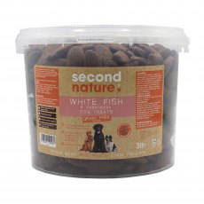 SECOND NATURE Grain Free Fish & Vegetable Dog Treats Bucket   3L SECOND NATURE Grain Free Fish & Vegetable Dog Treats Bucket   3L