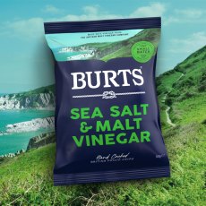 Burts Sea Salt And Malt Vinegar 40g Burts Sea Salt And Malt Vinegar 40g