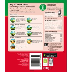 MIRACLE-GRO® Rose & Shrub Fast Acting Granules Plant Food 750g MIRACLE-GRO® Rose & Shrub Fast Acting Granules Plant Food 750g