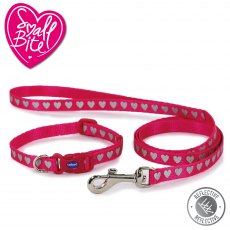 ANCOL Small Bite Reflective Collar Lead Set Heart ANCOL Small Bite Reflective Collar Lead Set Heart