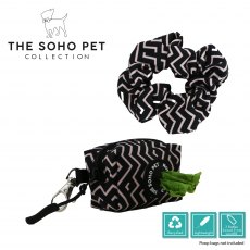 Zigzag Patterned Poop Bag and Scrunchie Zigzag Patterned Poop Bag and Scrunchie