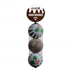SPORTSPET Xmas Pudding High Bounce 3pk SPORTSPET Xmas Pudding High Bounce 3pk