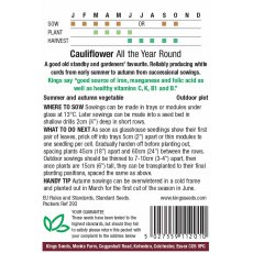 Cauliflower All The Year Round Cauliflower All The Year Round