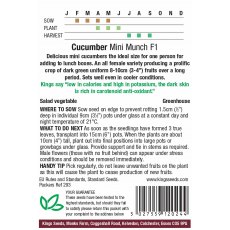 Cucumber Mini Munch F1 Cucumber Mini Munch F1