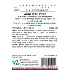 Lettuce Winter Density (Semi-cos type) Lettuce Winter Density (Semi-cos type)