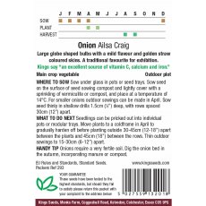 Onion Ailsa Graig Onion Ailsa Graig