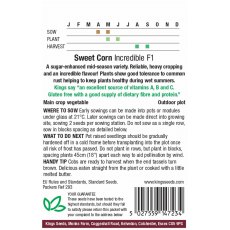 Sweet Corn Incredible F1 Sweet Corn Incredible F1