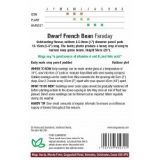 Dwarf French Bean Farraday Dwarf French Bean Farraday