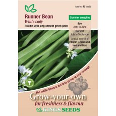 Runner Bean White Lady Runner Bean White Lady