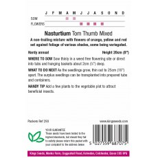 Nasturtium Tom Thumb Mixed Nasturtium Tom Thumb Mixed