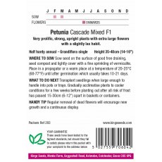 Petunia Cascade Mixed F1 Petunia Cascade Mixed F1