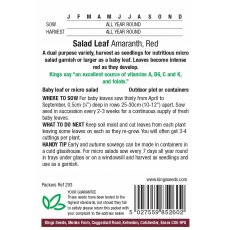 Salad Leaf Amaranthus Red Salad Leaf Amaranthus Red