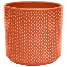 Chevron Sienna Planter H15cm D15cm Chevron Sienna Planter H15cm D15cm
