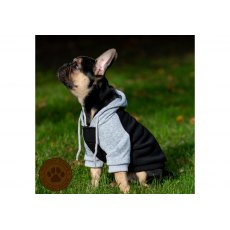 ANCOL Black & Grey Hoodie Jumper S ANCOL Black & Grey Hoodie Jumper S