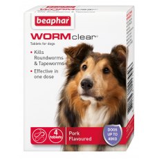 BEAPHAR WORMclear® Tablets for Dogs x4 BEAPHAR WORMclear® Tablets for Dogs x4