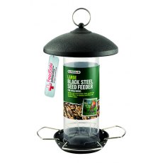 GARDMAN Black Steel Large Seed Feeder GARDMAN Black Steel Large Seed Feeder