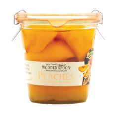 Wooden Spoon Peaches and Brandy (halves) Weck 270g Wooden Spoon Peaches and Brandy (halves) Weck 270g